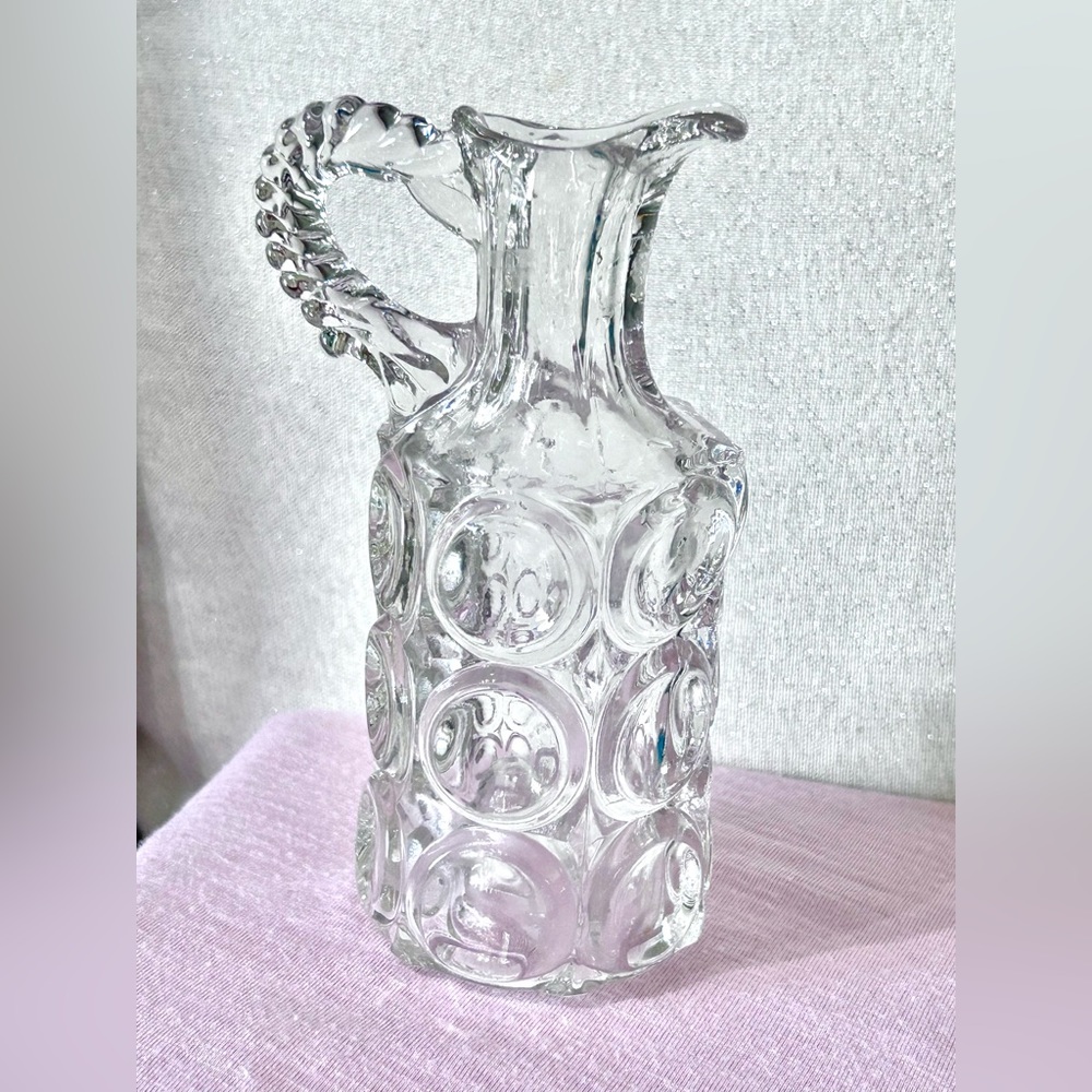 Antique espg‎ 1890 kp by model flint glass company bull’s eye cruet